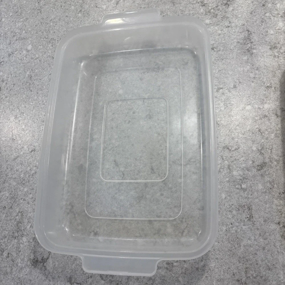 VTG Rubbermaid Servin Saver 0833 Divided Serving Vegetable Tray Almond